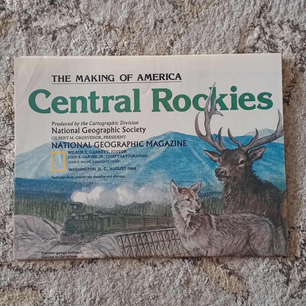 National Geographic Central Rockies with Blue and Green Tones